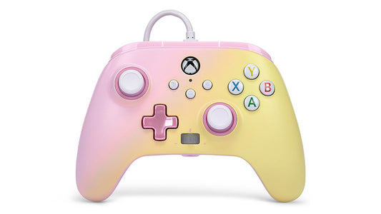 Manettes filaires optimisées PowerA pour Xbox Series X|S - Pink Lemonade